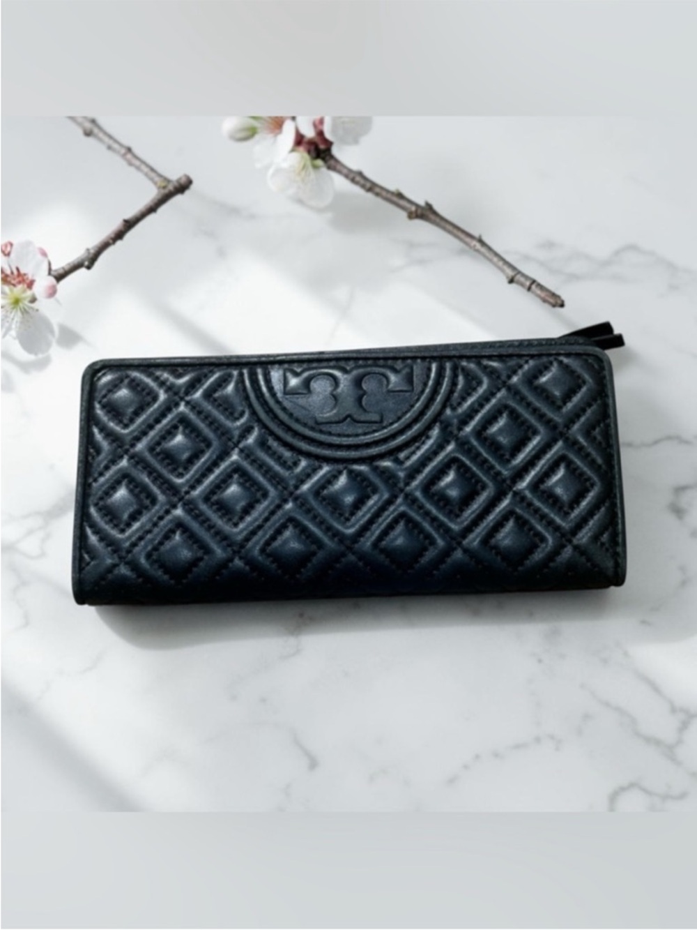 Tory Burch Fleming Quilted Soft Leather Continental Wallet